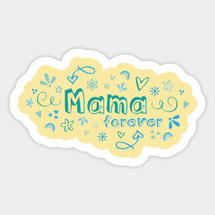 Mama Forever Symbols of Love Sticker